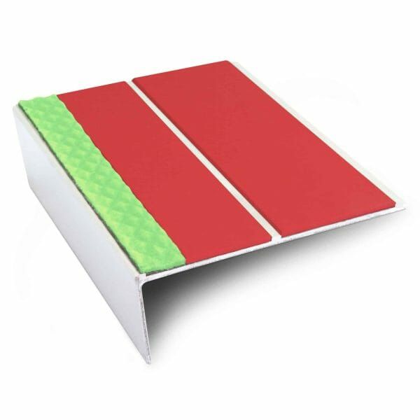 Tredsafe Aluminium Non Slip Stair Nosing Edge Trim With Pvc Insert 85 x 32mm