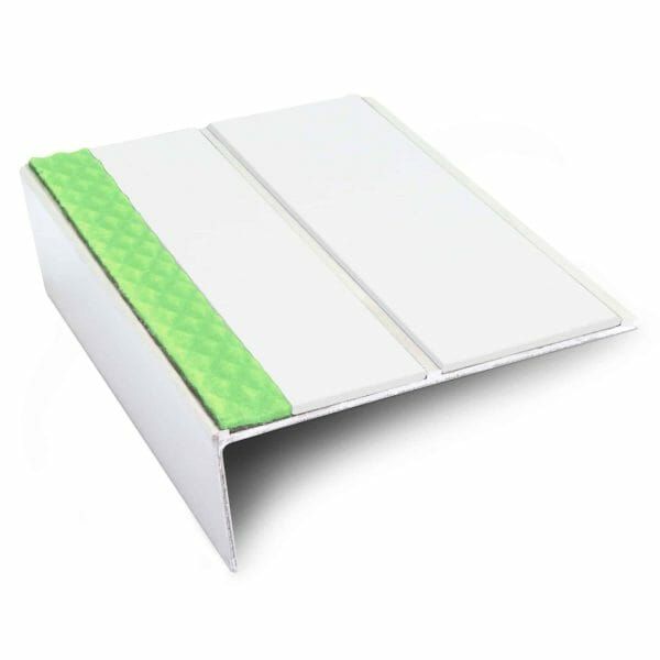 Tredsafe Aluminium Non Slip Stair Nosing Edge Trim With Pvc Insert 85 x 32mm