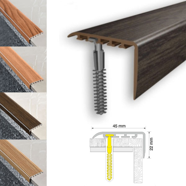 UPVC Stair Nosing Wooden Finish