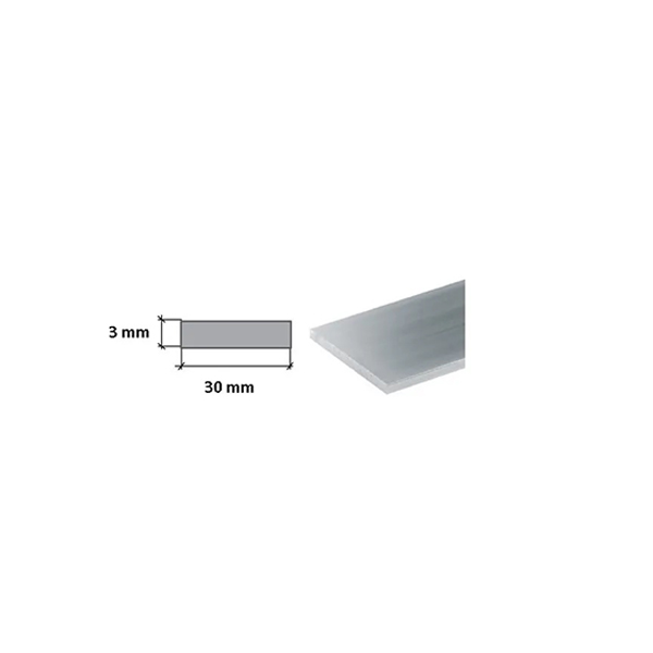 Aluminium Flat Bar / Plate - 2 Meter Long