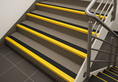 slip-resistant stair nosing for commercial properties