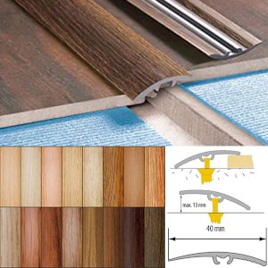 Wood Effect Door Edging Floor Trim Threshold - 40mm Self-Adhesive