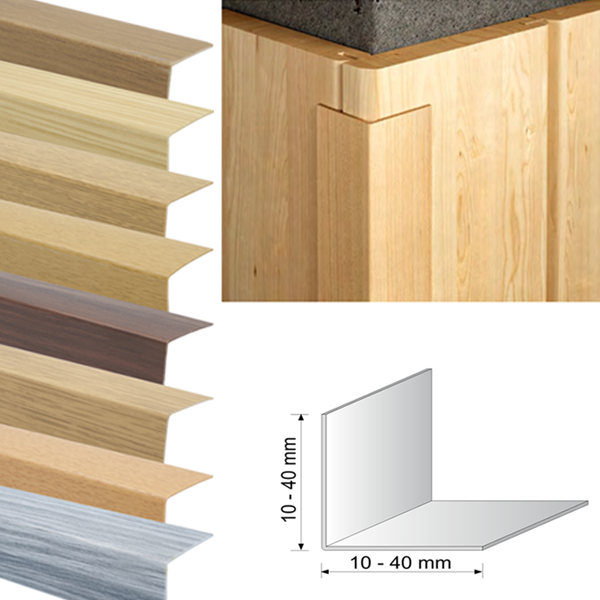 Wood Effect Plastic Pvc Corner 90 Degree Angle Trim